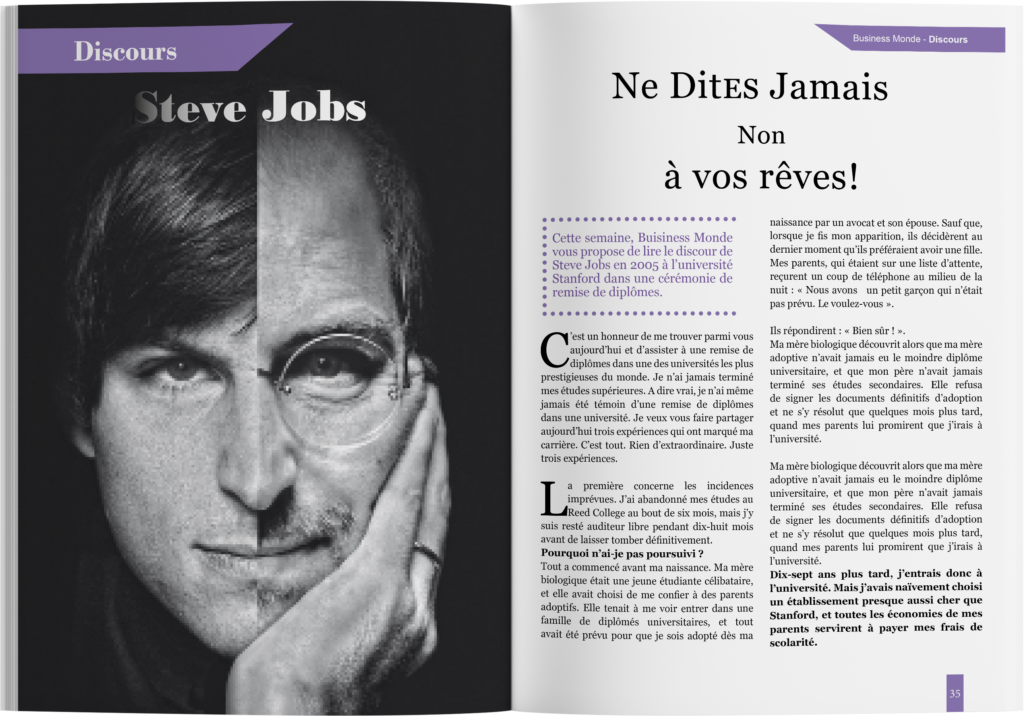 Magazine édition Steeve Jobs