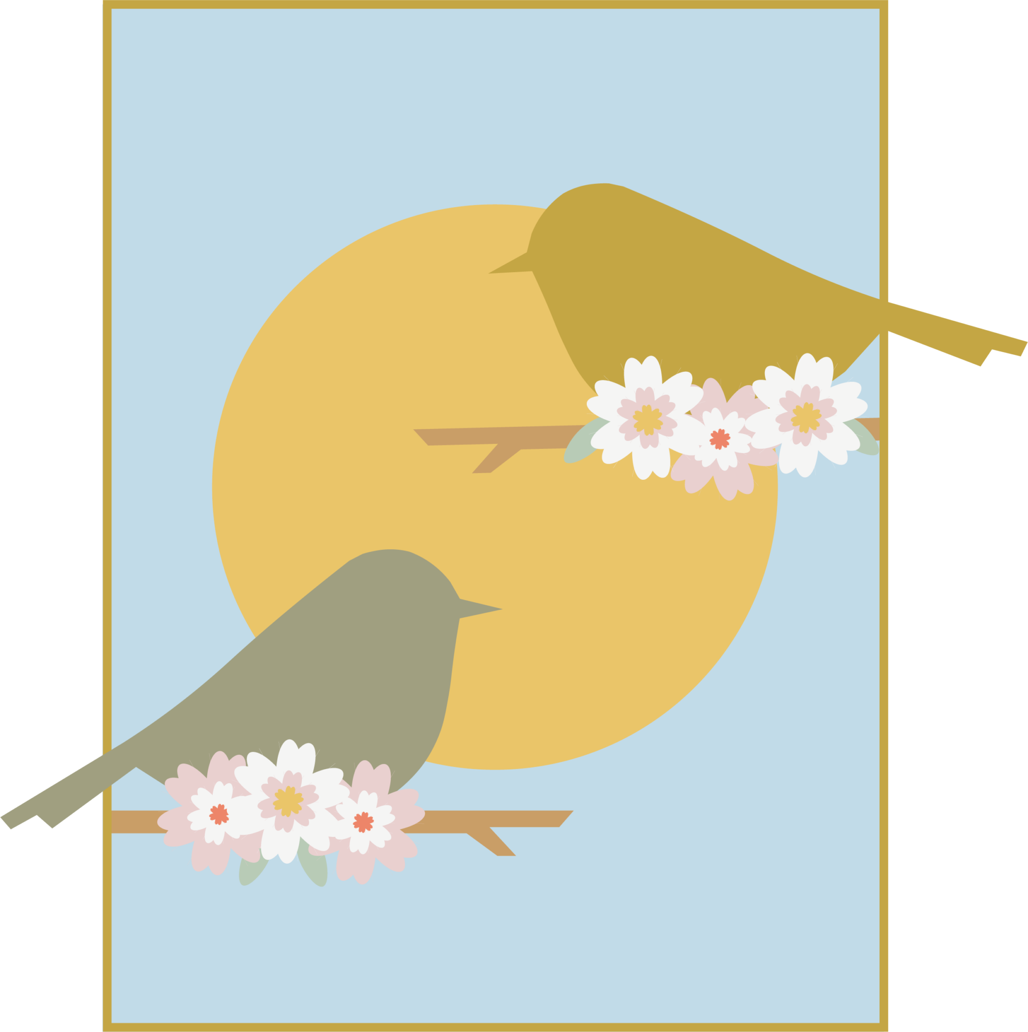 Design - Oiseaux - Maryam Rafiei - illustration graphique